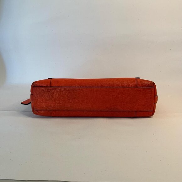 Coach orange leather tote bag - Picture 6 of 8